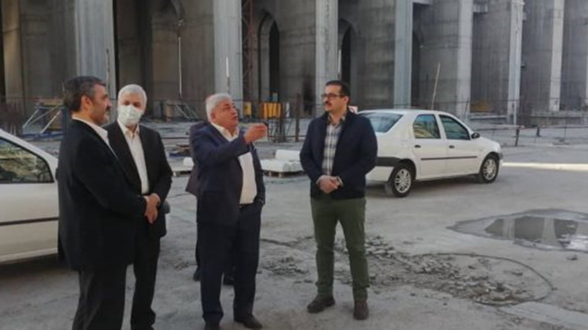 بازدید آقای مهندس یزدان جو معاون امور اقتصادی بنیاد از پروژه مصلی امام خمینی تهران مورخ ۹۹/۲/۱۰