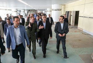 بازدید وزیر محترم راه و شهر سازی و هیئت همراه از از پروژه ترمینال سلام