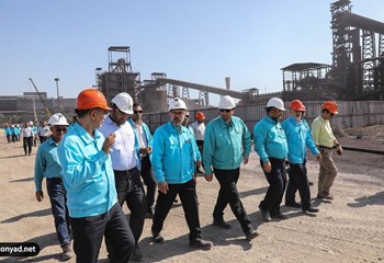 گزارش تصویری بازدید رئیس بنیاد مستضعفان از پروژه فولاد کاوه جنوب کیش شرکت ملی ساختمان در تاریخ 25-08-1402