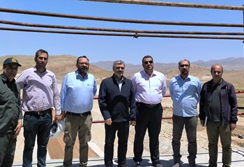 حضور مهندس شاهسواری و دکتر بهشتی روی و سایر عوامل اجرایی پروژه در تاریخ ۲۸ اردیبهشت ۱۴۰۴ در کارگاه سد مخزنی مخملکوه